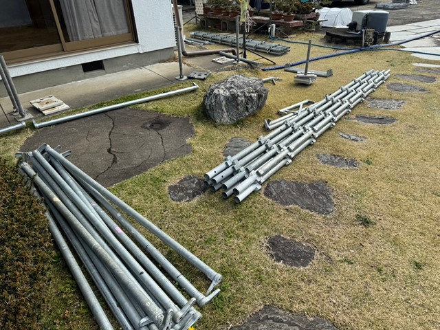 足場の節約について